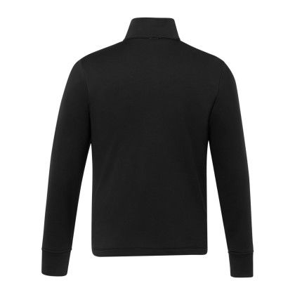 Custom Men's FRAZIER Eco Knit Jacket - Black Back View 
