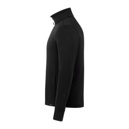 Custom Men's FRAZIER Eco Knit Jacket - Black Side View 