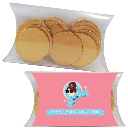 Custom Medium Pillow Pack - Chocolate Coins Custom Medium Pillow Pack - Chocolate Coins