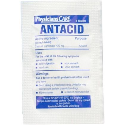 Antacid Tablet - No Imprint Antacid Tablet - No Imprint