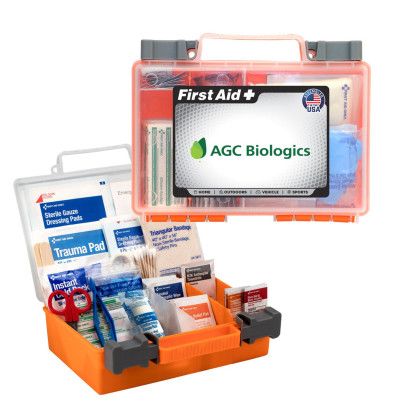 Custom 160-Piece First Aid Kit - Orange 