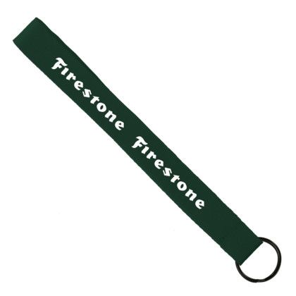 Custom 3/4" Sewn Polyester wrist Keychain with Metal Split-Ring - Hunter Green Custom 3/4" Sewn Polyester wrist Keychain with Metal Split-Ring - Hunter Green