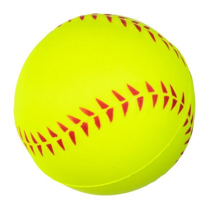 Custom Softball Stress Reliever - Side View 