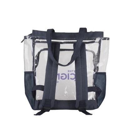 Custom LuxeGuard EVA Backpack - Navy Back View 