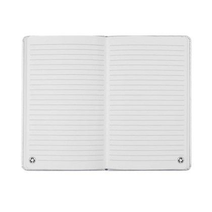 Custom FruitForm Hard Cover Journal with Recycled Paper - White Open View Custom FruitForm Hard Cover Journal with Recycled Paper - White Open View