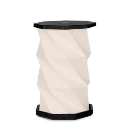 Custom MiniBright Foldable Lantern - Black Open View 