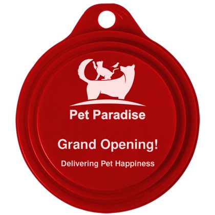 Custom Pet Canned Food Lid - Red