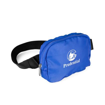 Custom TravelEase Fanny Pack - Blue Side View 