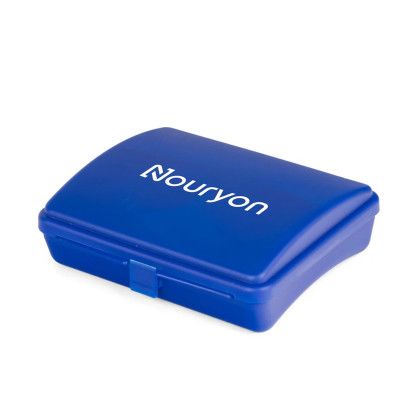 Custom QuickAid 21pc First Aid Kit - Blue Side View 