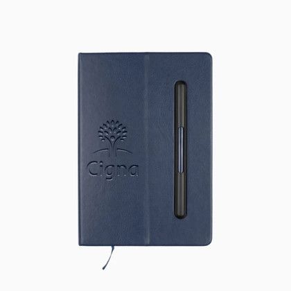 Custom EcoHyde A5 Journal with Pen - Navy 