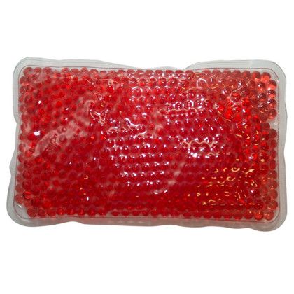 Printed Gel Beads Hot-Cold Pack Rectangle - Red