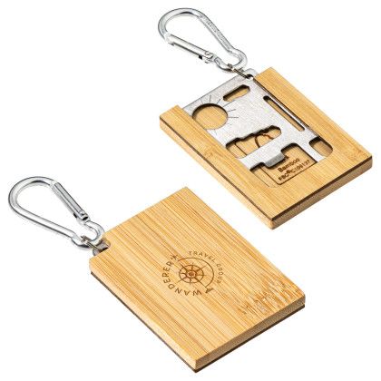 Custom Best Buddy Tools Bamboo Multi-Tool with Carabiner