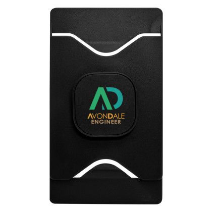 Custom Alliance Phone Stand & Wallet - Full Color - Black 