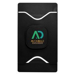 Custom Alliance Phone Stand & Wallet - Full Color - Black 