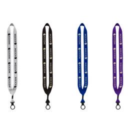 Custom 3/4 in. Economy Polyester Lanyard with O-ring - All Color