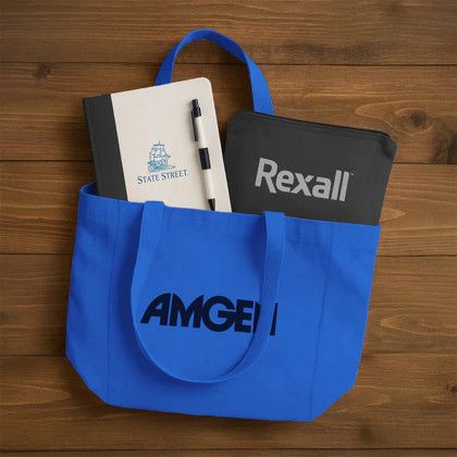 Custom EcoCanvas Pouch - Black Lifestyle View Custom EcoCanvas Pouch - Black Lifestyle View