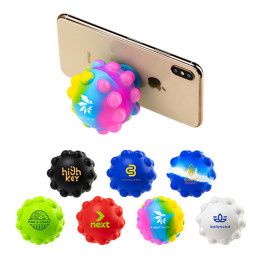 Custom Push Pop Ball Suction Cup Phone Stand - All Colors