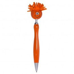 MopTopper Spinner Ball Pen with Logo Orange