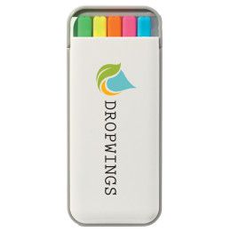 Custom 5-In-1 Highlighter Set - Full Color Custom 5-In-1 Highlighter Set - Full Color