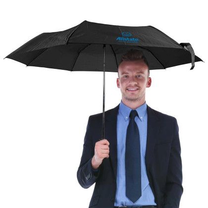 Custom CarryLite Umbrella - Black Lifestyle View 