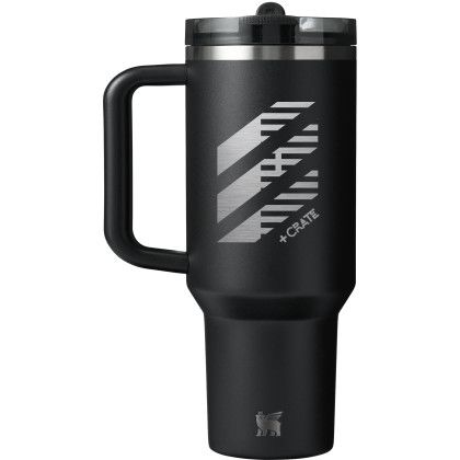 Custom Stanley Quencher ProTour Flip Straw Tumbler 30 oz - Black