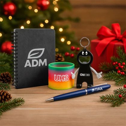 Custom CrinkleNote A5 Spiral Notebook - Black Lifestyle View 