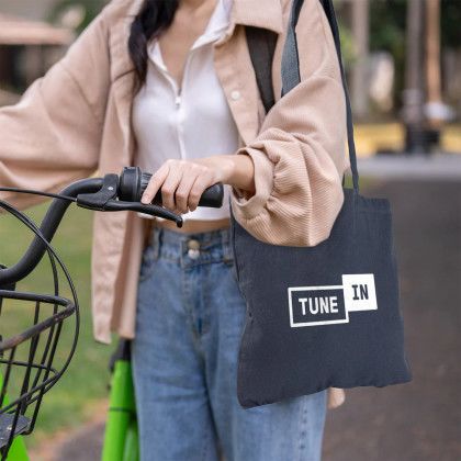 Custom ReCotton Tote - Navy Lifestyle View 