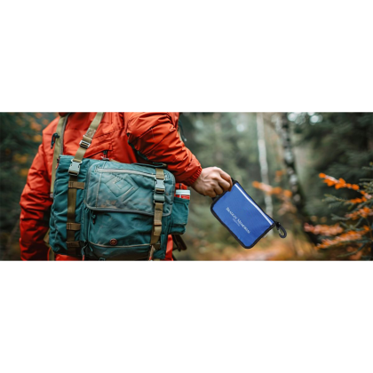 Custom Family Ouch Pouch First Aid Kit - Blue Lifestyle View 