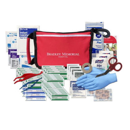 Custom Family Ouch Pouch First Aid Kit - Red