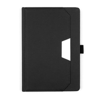 Custom EcoEdge A5 Pocket Journal - Black Back View Custom EcoEdge A5 Pocket Journal - Black Back View