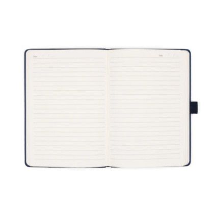 Custom EcoEdge A5 Pocket Journal - Navy Open View Custom EcoEdge A5 Pocket Journal - Navy Open View