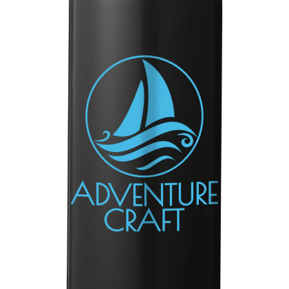 Custom Slim Stainless Steel Can Cooler- 12 oz - Black Custom Slim Stainless Steel Can Cooler- 12 oz - Black