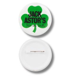 Custom Shamrock Button Pin