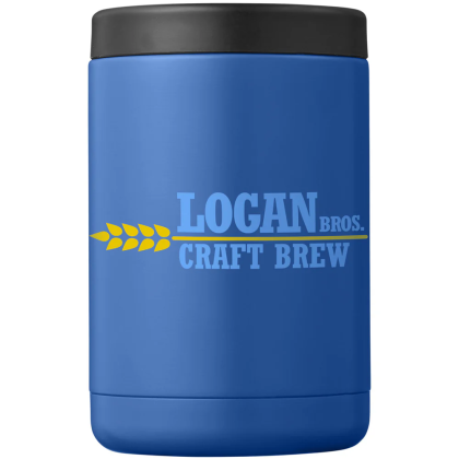 Custom 2-in-1 Stainless Steel Can Cooler-Tumbler 12oz - French blue