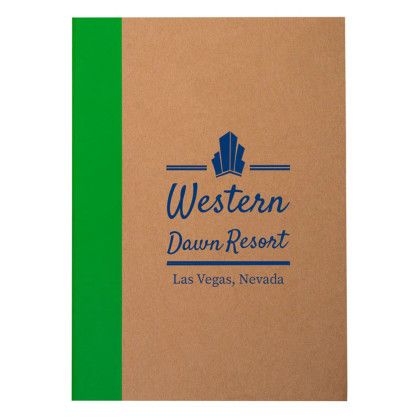 Custom Color-Pop Recycled Memo Book with Imprint - Green Custom Color-Pop Recycled Memo Book with Imprint - Green