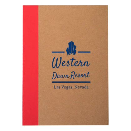 Custom Color-Pop Recycled Memo Book with Imprint - Red Custom Color-Pop Recycled Memo Book with Imprint - Red