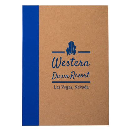 Custom Color-Pop Recycled Memo Book with Imprint - Blue Custom Color-Pop Recycled Memo Book with Imprint - Blue