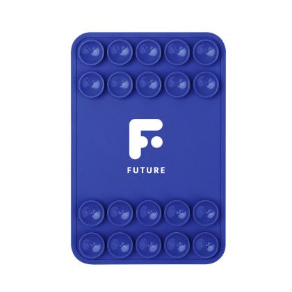 Custom Magnetic Silicone Suction-Cup Phone Mount - Royal Blue 