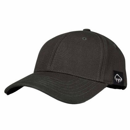 Custom Wolverine Grey Claw Label 6 Panel Cap - Onyx