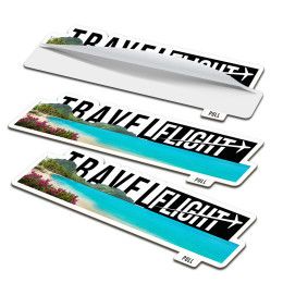 Custom 15" x 3.75" Vinyl Die Cut Sticker 6 mil - In Use Custom 15" x 3.75" Vinyl Die Cut Sticker 6 mil - In Use