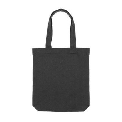 Custom MiniCarry Cotton Tote - Black Back View 