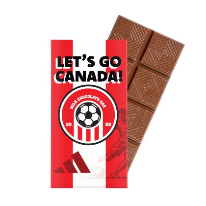 Custom Soccer Three Ounce Wrapper Bar - CAN