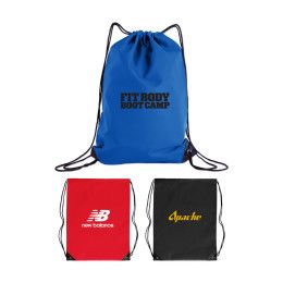 Custom Nylon Drawstring Backpack - All Colors 