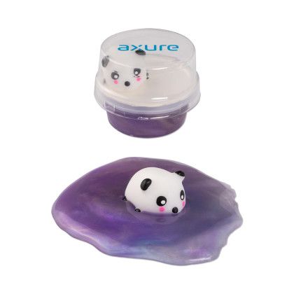 Custom Slime with Panda Squishy Custom Slime with Panda Squishy