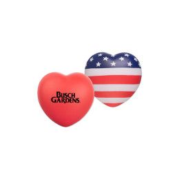 Custom Patriotic Heart Stress Reliever Custom Patriotic Heart Stress Reliever