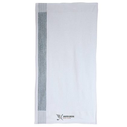 Custom 22" x 44" Caddy Golf Towel - Hunter green front view