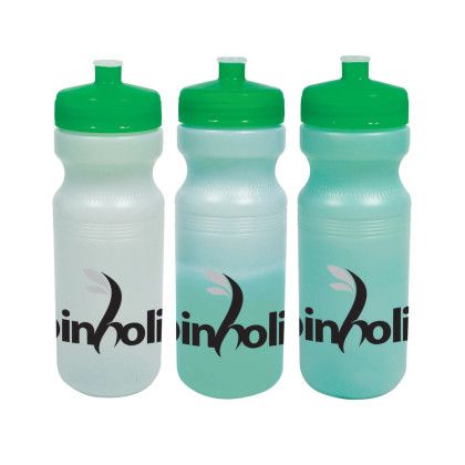 Custom Water Bottle-Color Changing- 24 oz - Green Custom Water Bottle-Color Changing- 24 oz - Green