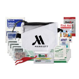 Custom Excursion Outdoor First Aid Kit - White Custom Excursion Outdoor First Aid Kit - White
