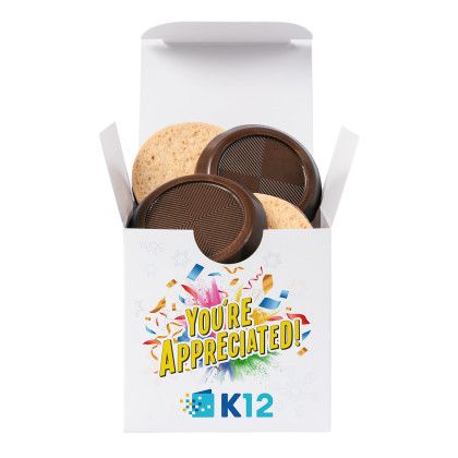 Custom Employee Appreciation Desk Drop Box with Truffle Cookies