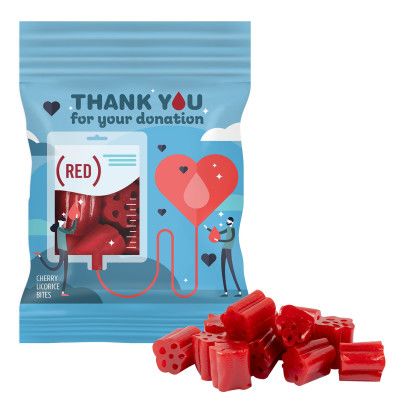 Custom 2 oz. Full Color DigiBag with Cherry Bites Healthcare design